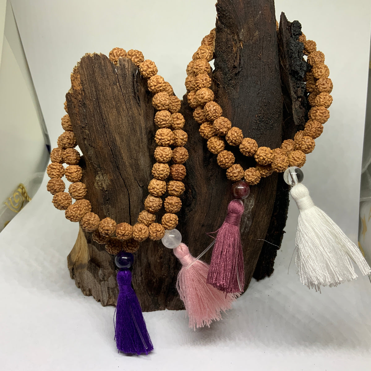 Load image into Gallery viewer, Nepalese Rudraksha Bracelets with Genuine Stone Guru Beads
